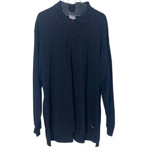 Workrite FR Navy Flame-Resistant Long-Sleeve Polo Shirt 2XLG Mens Station Wear
